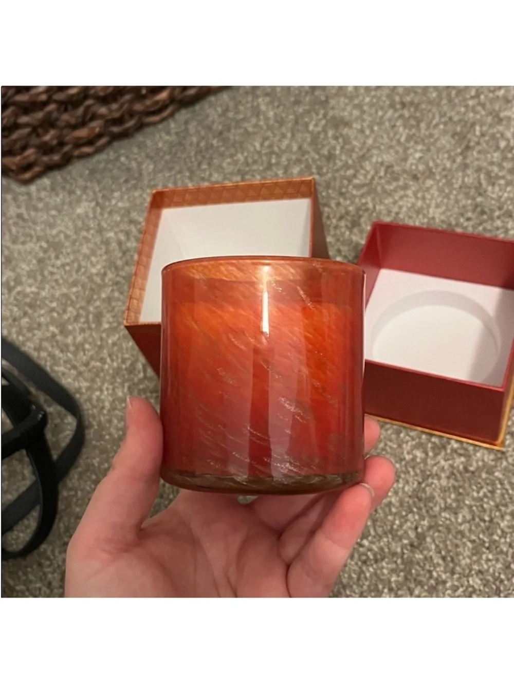 LAFCO Midnight Currant Candle in Red and Gold Box